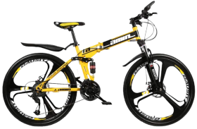 Bicicleta esportiva amarela