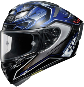 Capacete esportivo azul